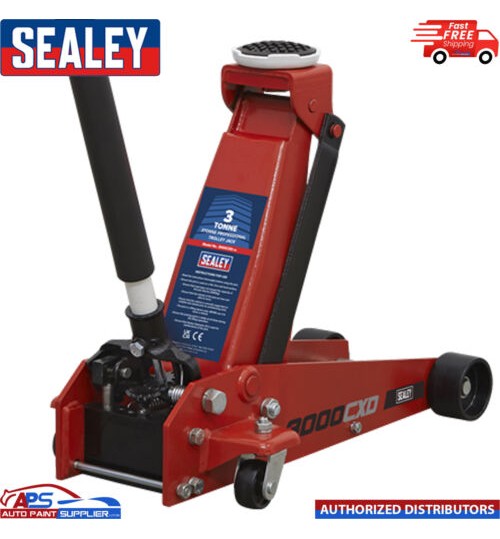 Sealey Trolley Jack 3 tonne 3000CXD Standard Chassis Heavy Duty Car Van